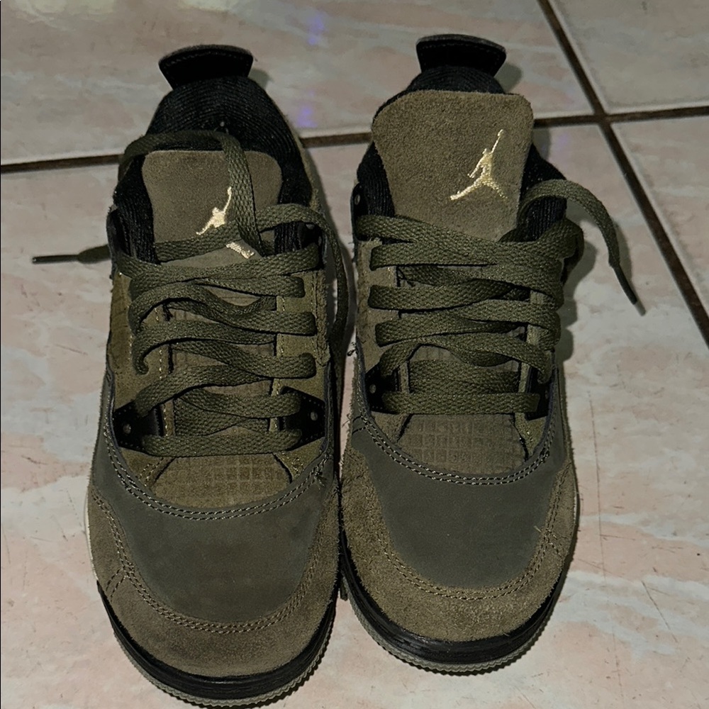 Air Jordan Olive Green Suede Sneakers